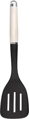 Slotted Turner, Silicon Spatula Kitchen Utensils, Almond Cream