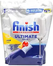 50pc Finish Powerball Quantum All In 1 Dishwashing Tablets Lemon Sparkle
