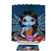 Oriental Fantasy Art Hindu Fairy Shower Curtain