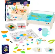 Bright Explorer Light-Up Board – Interactive 79-Piece Geometry & Sensory Set