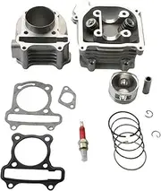 52mm 105cc Big Bore Racing Cylinder Kit & Head Assembly For SYM Symply 50 Orbit 1 Fiddle 2 50cc 4T accessories