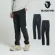 【BLACKYAK】男 HILLWALKING長褲 (黑色/碳灰)-秋冬 彈性 保暖刷毛 拼接長褲|BYAB2MP206