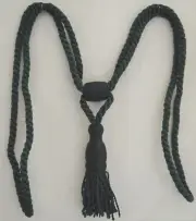 Curtain & Chair Tie Back-Adjustable -40"spread w/ 5" Tassel - Emerald Green