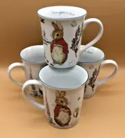 The World of Peter Rabbit Spring 14oz Cup-Mug (Once upon a time) NEW (Set of 4)