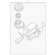 Genuine Nissan Master Cylinder 46010-3SG1B (for: Nissan)