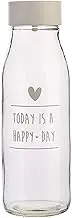 Glass Jug Water Carafe Transparent Pitcher with Lid Household Glass Cold Water Bottle Can 360 Degrees Pour Water Cute Teapot for Home