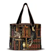 Charles Wysocki 'Purrfect Tales' Cat Tote Bag