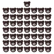 50 Pcs Buttons Bear Shaped Buttons Craft Buttons 2 Hole Buttons for Craft