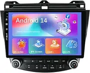 MISONDA Car Stereo Radio Player GPS Head Unit Android 14 Built in DAB+/4G/HDMI for Honda Accord/Euro 2003-2008 with Carplay DSP RDS Bluetooth Camera+Mic-6G+128G