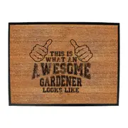 This Is What Awesome Gardener - Funny Novelty Doormat Man Cave Floor mat