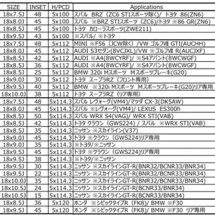 高雄人人輪胎 日本 BBS RE-V7 18吋 19吋 鍛造鋁圈  5孔 114.3 112 120 100 規格如圖四