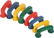 BRIGHTFUFU Realistic Kids Handset Toys 8pcs Plastic Handset Sets Simulated Telephones for Classroom Play Enhance Social Skills