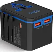 International Power Adapter, World Travel USB-C QC 3.0 with PD Plug Adaptor Kit