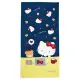 小禮堂 Hello Kitty 棉質浴巾 70x140cm (藍黃桌前小熊款)
