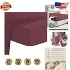 OEKO-TEX Certified California King Fitted Sheet - 400 Thread Count, New Burgundy