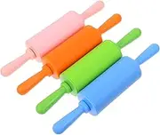Cabilock Plasticine Craft Rolling Pins 4 Colors Set Boys and Girls Accessory Roller Toy DIY Tool