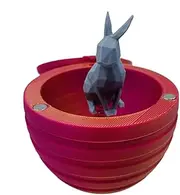 Small Printed Eggs | Bunny Egg - Print Rabbit with Egg Bunny Egg Animals Inside Creative Ornaments for Desk Decoration
