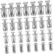 Alipis Stable Expansion Screws Set 40pcs Metal Petal Screws for Concrete Drywall /m5/ /m8 Carbon Steel Easy Install