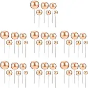 42pcs Cake Insert Toppers Balls Cake Picks Cake Decoration Accessories Party Wedding Birthday Baking Decor