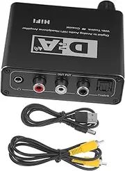 HOMOCONO Optical to Analog Audio Converter Adapter for Easy to Use Portable Compatible with Digital Optical Input Devices Ensures Sound Output