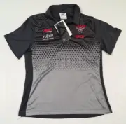 ISC Essendon Bombers Polo Shirt AFL Women's 10 - BNWT
