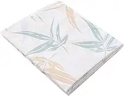 NUZAMAS 180x137cm Rectangle Maple Leaf PVC Tablecloth, Water Resistant, Dining Table Cover for Indoor and Outdoor Occasions