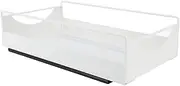 Pull Out Cabinet Organizer, Carbon Steel Smooth Sliding Noiseless Slide Out Pantry Shelves with Adhesive Nano Film, Sturdy Durable Easy Install Pull Out Cabinet Drawer for