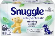 Snuggle Snuggle plus superfresh fabric softener dryer sheets, original, 200 count, 200, 200 Count