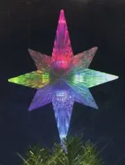 11" Lighted LED Color Changing Star Christmas Tree Topper - Multi Lights