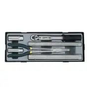 Force T50618 3/8" Dr Spark Plug Assorted 6pc Set: Torque Wrench Magnetic Socket