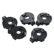CR2016 2025 2032 Coin Cell Button Battery Holder Socket Black 5 Pcs Y7G28104