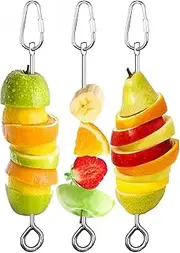 Bird Cage Food Holder Parrot Fruit Vegetable Skewer Bird Cage Feeder Foraging Toy for Parakeet Budgie Macaw