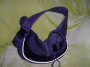 Yudodo*Gray Black Breathable Mesh Travel Safe Carrier Sling Bag*Size Small*NEW
