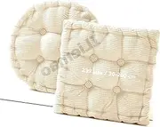 Porch Swing Cushion for Office Chair Garden Cushions Bench 3 2 1 Seater Patio Seat Long Outdoor Indoor Pads Padded Mat Home Furniture Replacement Round Square Rectangular(Beige,40x160 cm)