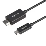 Amazon Basics 3-Foot USB-C to HDMI Adapter, 4K@60Hz, Thunderbolt 3 Compatible