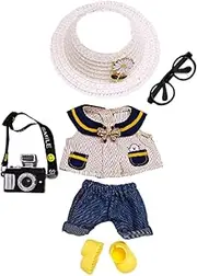 MotiveTech Doll Accessories with Hat and Glasses, Fun Additions for Dolls, Black Camera