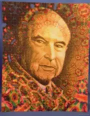 INVENTOR ALBERT HOFMANN BLOTTER ART 60s hoffman Swiss scientist psychedelic pic