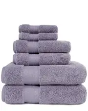 Superior Turkish Highly Absorbent Solid 6pc Ultra-Plush Turkish