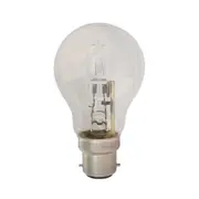 Fancy Round Halogen Globe BC 18W 240V Clear Glass 2800K - CLAHAFR18WBCCL