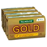 Palmolive Gold Bar Soap Daily Deodorant Protection 90g x4 pack