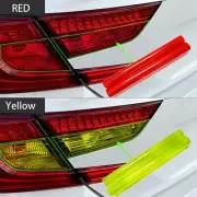 12'x48" Lucifer Yellow + Red Headlight Taillight protector Tint Vinyl Film Decal (for: Renault)