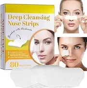 Blackhead Strips, Natural Cleansing Pore Nose Strips | Nose Strips with Pore Unclogging and Pore Shrinking, Charcoal Peel Off Strips for Men Women Gyouza