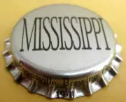 MISSISSIPPI Beer CROWN Bottle CAP, EVANSVILLE Brewing INDIANA, Closed, TAX crown