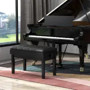CostwayHeight-adjustable Piano Bench with Double Seat for 2 People