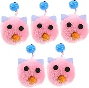 HOMOBABE 5Pcs Cat Mice Interactive Plush Mouse Teasers for Indoor Cats Encourages Activity and Natural Instincts Lightweight and Engaging