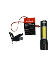 1 NEW-BOBCAT Rechargeable LED mini Dual flashlight W/ Strobe Light super bright!