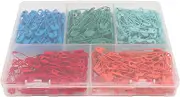 Colorful Safety PINS Durable for Jewelry Making TAG Fastening (オレンジ色の真っ赤な豆緑色の濃い緑色の濃い青)