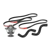 Gates Thermostat + Radiator Hose Drive Belt Kit for Nissan Sentra B13 1.6L 82KW