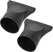 OHPHCALL 2pcs Hair Dryer Diffuser Nozzle for Blow Dryer Black Plastic Hair Blower Nozzle for Styling Tool