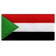 SUDAN FLAG embroidered iron-on AFRICAN PATCH SOUVENIR EMBLEM BANNER AFRICA